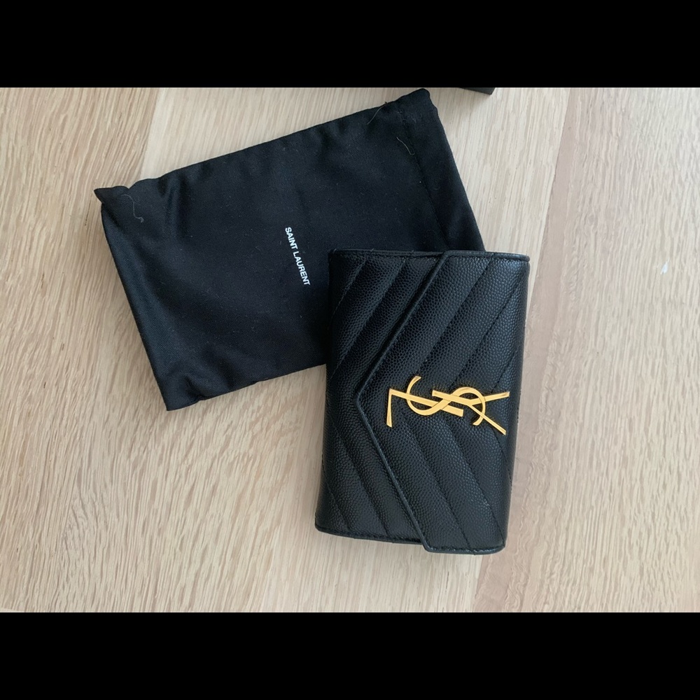 YSL Black Wallet